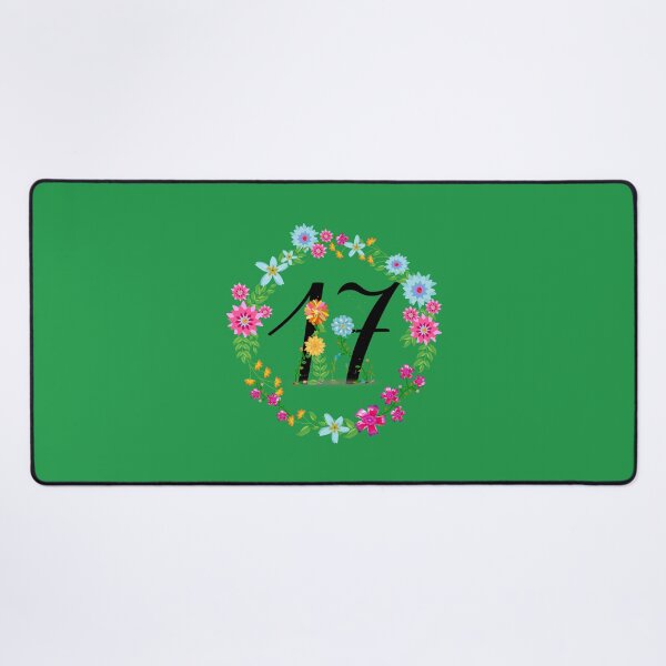 Item preview, Floral Number 17 Seventeen designed and sold by BleuSky.