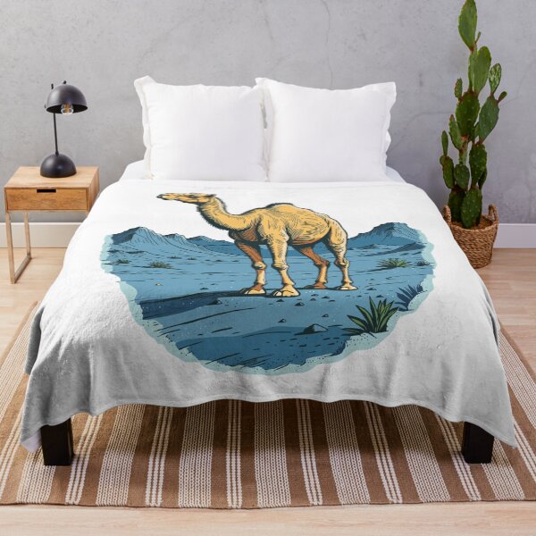 Item preview, Solitary Camel in Desert Serenity designed and sold by MadeiraPrint.