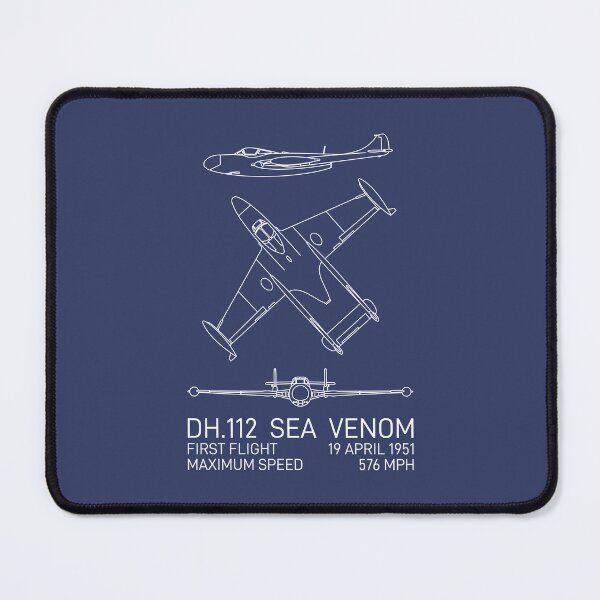 Item preview, Sea Venom British Jet Plane Blueprints Infographic designed and sold by MilitaryMart.