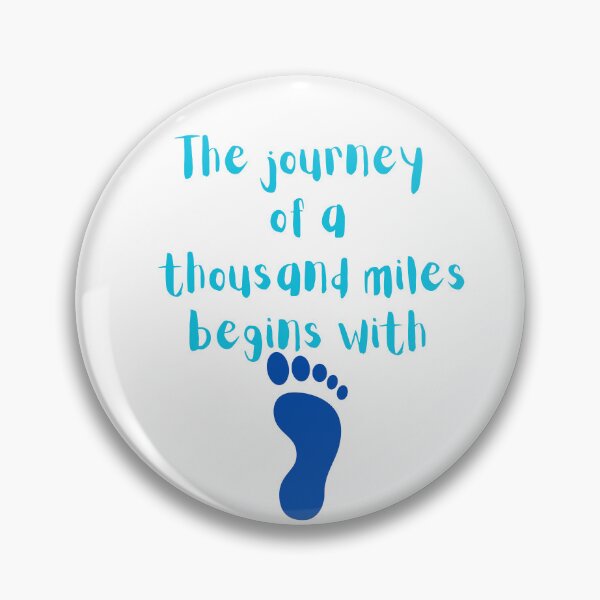 Item preview, The Journey of a thousand miles begins  designed and sold by RainsQuillMask.