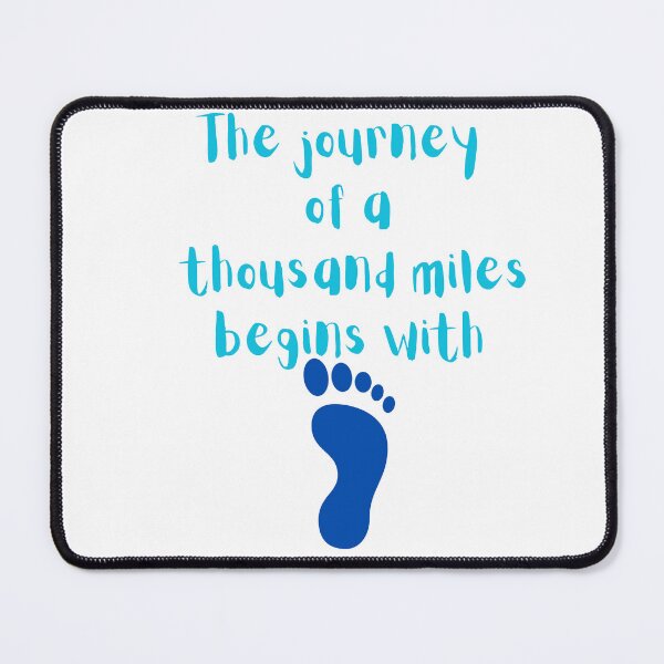 Item preview, The Journey of a thousand miles begins  designed and sold by RainsQuillMask.