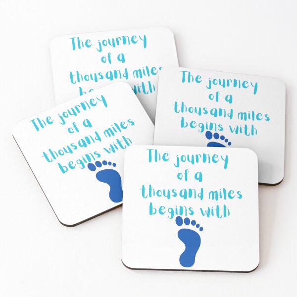 Item preview, The Journey of a thousand miles begins  designed and sold by RainsQuillMask.