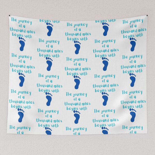 Item preview, The Journey of a thousand miles begins  designed and sold by RainsQuillMask.