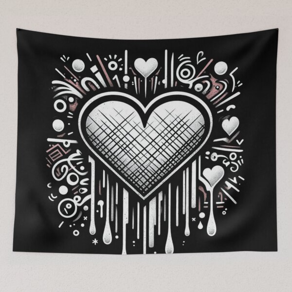 Item preview, Graffiti Heart designed and sold by the-fitzgibbon.