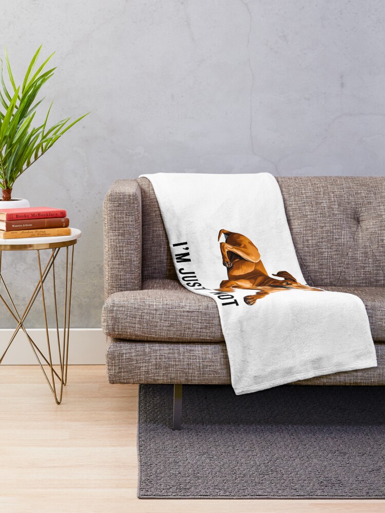 Thumbnail 2 of 6, Throw Blanket, Stubborn Rhodesian Ridgeback Not Listening designed and sold by Fredster1966.