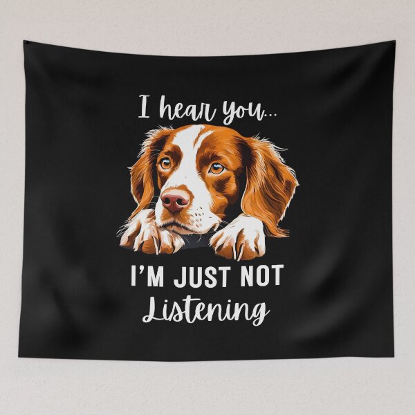 Item preview, Stubborn Brittany Spaniel Not Listening designed and sold by Fredster1966.