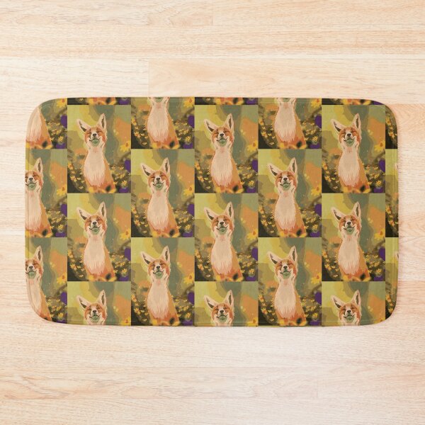 Item preview, Happy Fox yallow flowes designed and sold by LifeArt24.