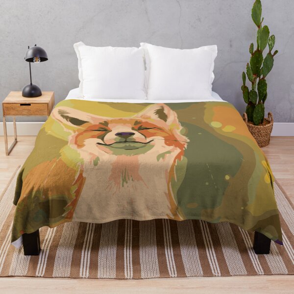 Item preview, Happy Fox yallow flowes designed and sold by LifeArt24.