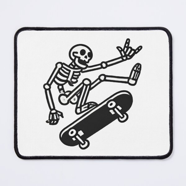 Item preview, Skateboarding Skeleton Illustration – Cool Halloween Skateboard Art designed and sold by Greemo03.