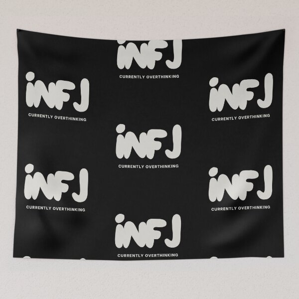 Item preview, INFJ Currently Overthinking MBTI Personality designed and sold by SayItWithYours.