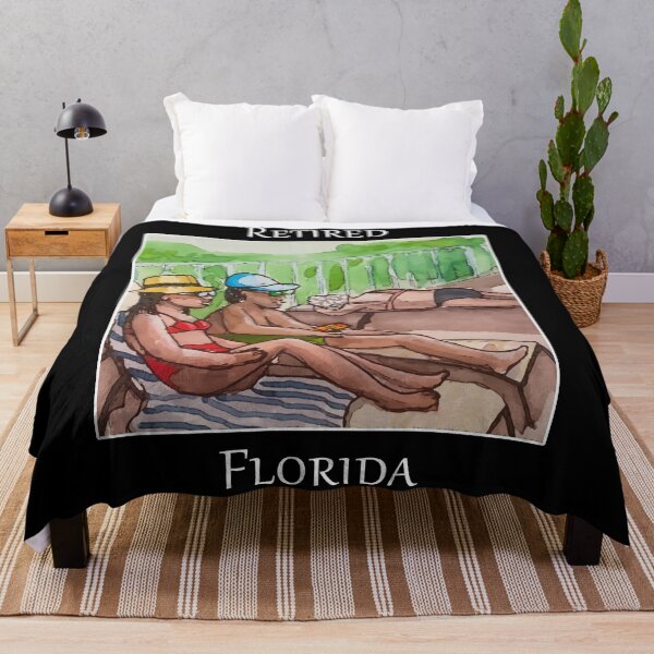 Item preview, Retired in Florida sitting by the pool designed and sold by welshdesigns.