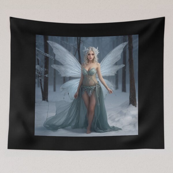 Item preview, Pretty Winter Fairy In the Woods designed and sold by TGAL2.
