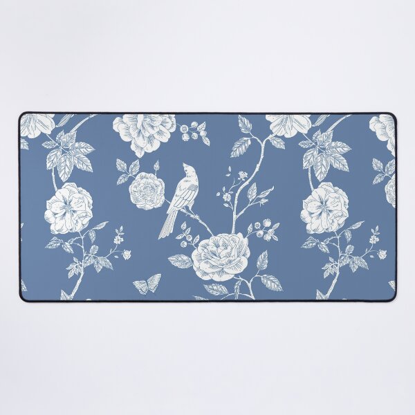 Item preview, Blue Toile Floral Bird Design designed and sold by KT1981.