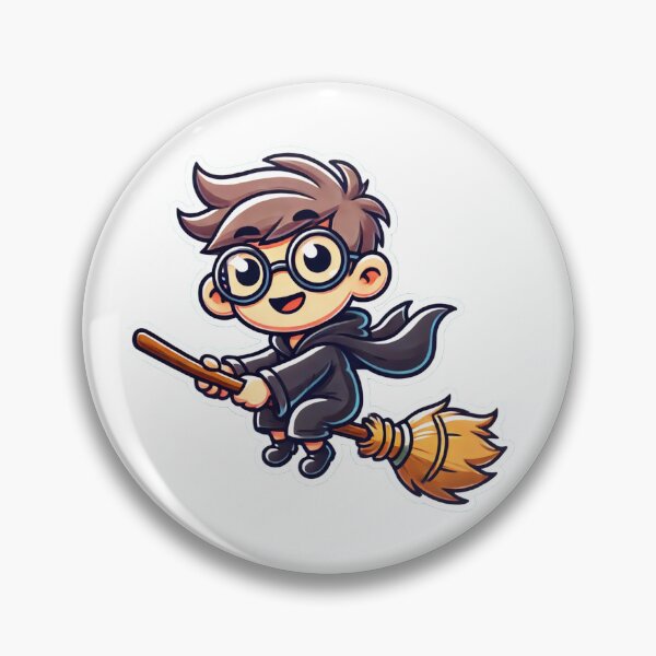 Item preview, Cute Kawaii Wizard on Broomstick Illustration – Adorable Magical Character Art designed and sold by Greemo03.
