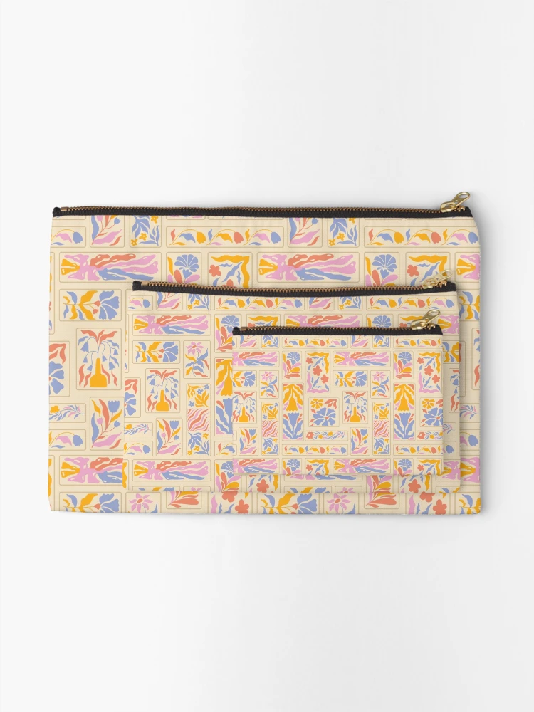 Thumbnail 2 of 4, Zipper Pouch, Floral Patchwork Pattern designed and sold by TheRightNotes.