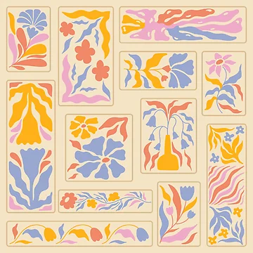 Artwork thumbnail, Floral Patchwork Pattern by TheRightNotes