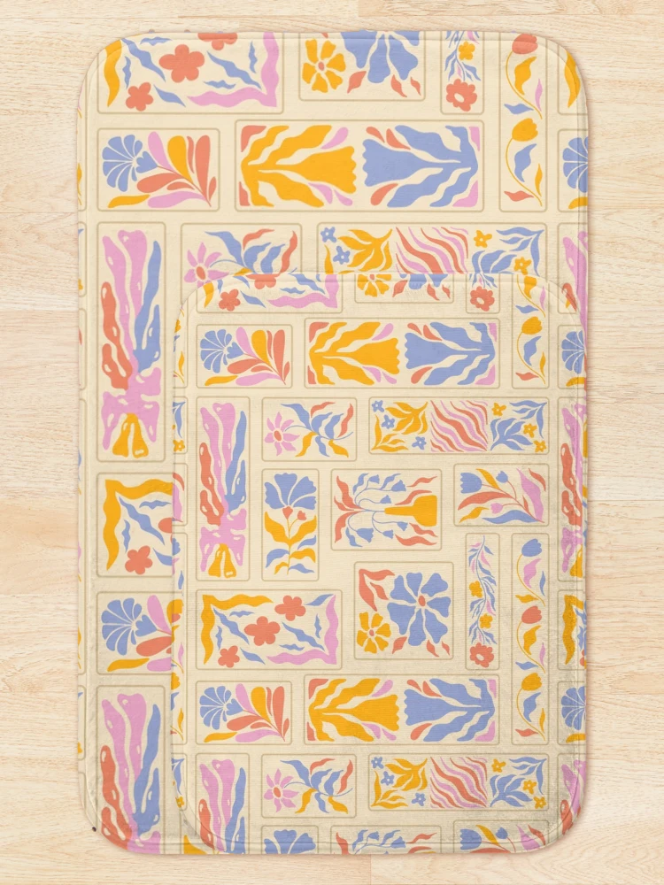 Thumbnail 5 of 6, Bath Mat, Floral Patchwork Pattern designed and sold by TheRightNotes.