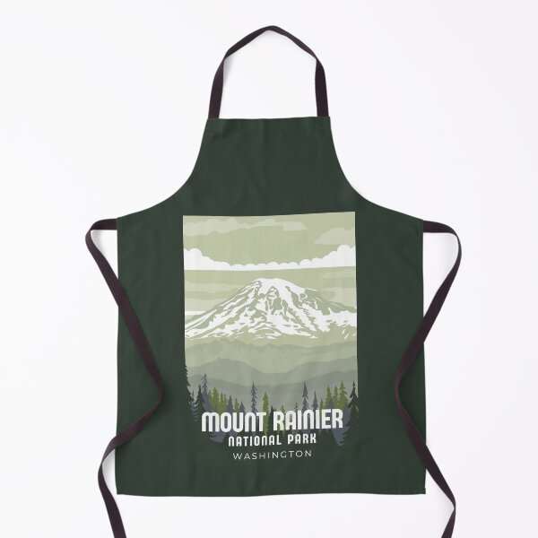 Item preview, A Vintage Travel Art of the Mount Rainier National Park - Washington - US designed and sold by GoodOldVintage.