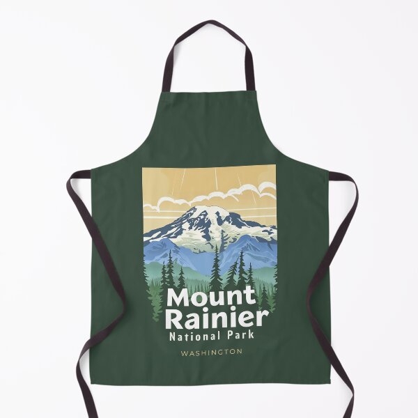 Item preview, A Vintage Travel Art of the Mount Rainier National Park - Washington - US designed and sold by GoodOldVintage.