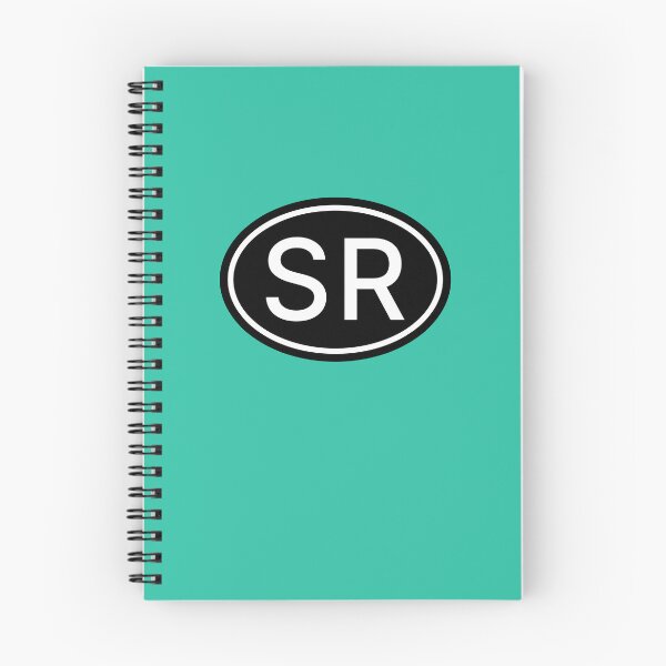 Artikelvorschau, SR Initialen Monogramm ovale weiße Buchstaben entworfen und verkauft von Jeallan Designs.