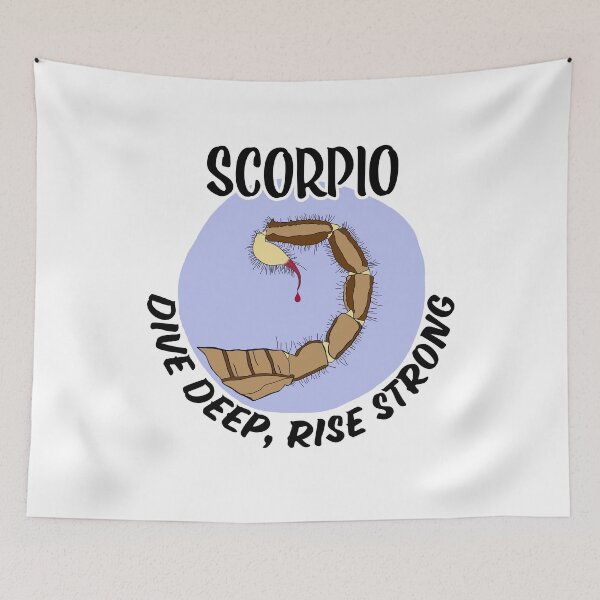 Item preview, Scorpio Zodiac " DIVE DEEP, RISE STRONG" Design. designed and sold by HEMRO.