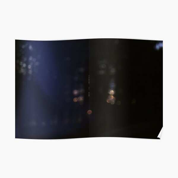 "forever//over" bokeh text Poster