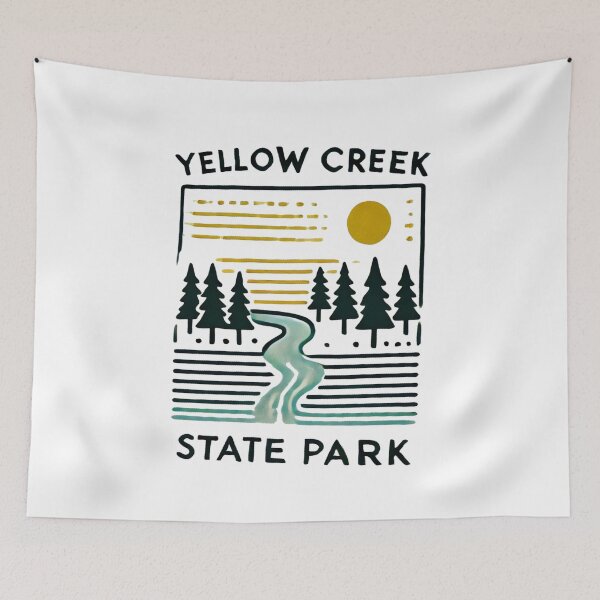 Item preview, Hiking in Yellow Creek State Park designed and sold by Blink Art Studio.