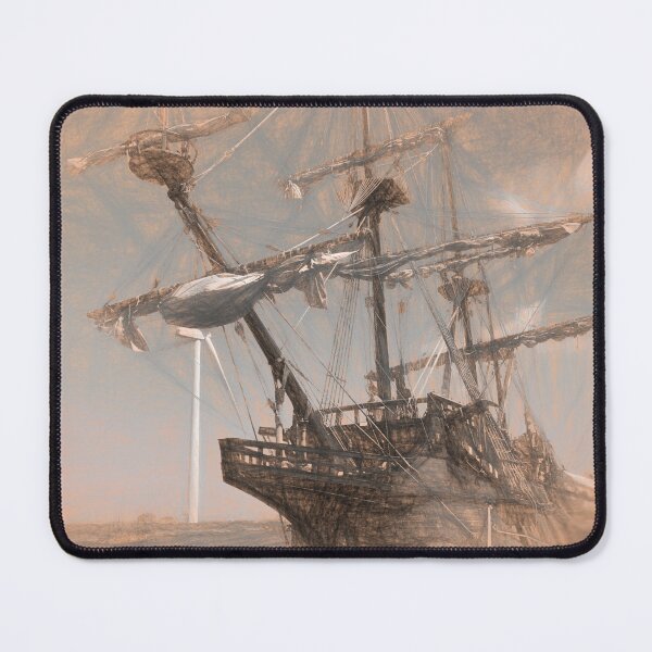 Item preview, Spanish Galleon Sketch in the style of Leonardo Da Vinci designed and sold by Violaman.