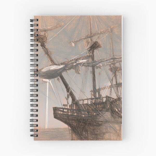 Item preview, Spanish Galleon Sketch in the style of Leonardo Da Vinci designed and sold by Violaman.
