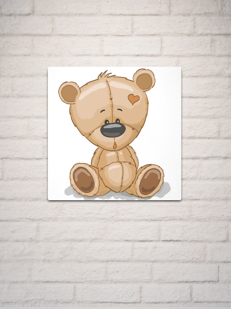 Drawing Teddy Metal Print for Sale by Reginast777