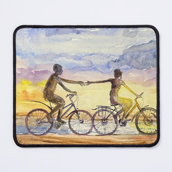 Item preview, Cyclists. Happy couple. designed and sold by Elena Reutova.