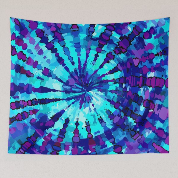 Item preview, Spiral Blue Tie Dye Design designed and sold by Artbyminga.