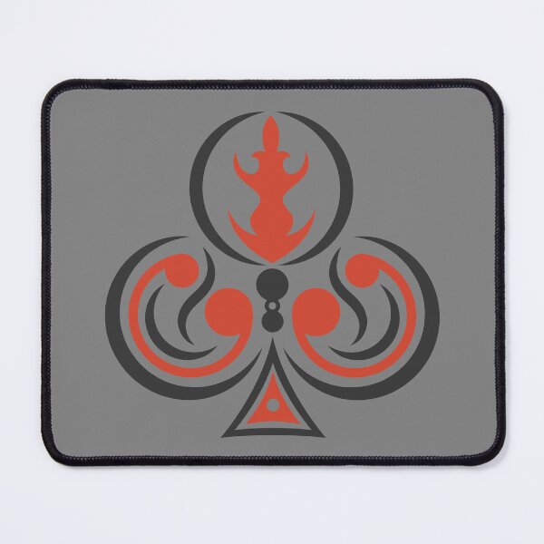 Item preview, clubs symbol, tribal art, playing cards designed and sold by Numbers-Art.