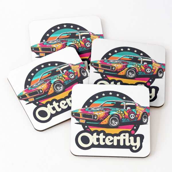 Item preview, Retro Peace and Love Car designed and sold by OtterDesigns.