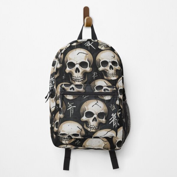 Item preview, Cursed Skulls Pattern, Kanji Magick, Occult, Japanese designed and sold by Burn-Ego.