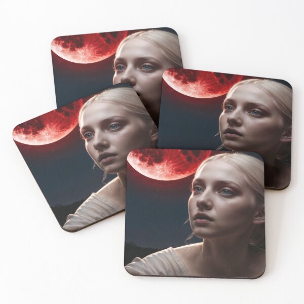 Item preview, Ethereal Gaze Under the Blood Moon designed and sold by ArtGotika.