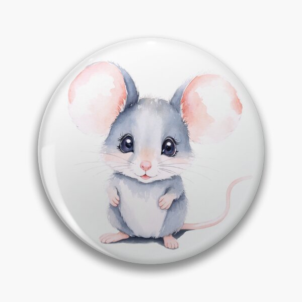 Item preview, Cute Watercolor Mouse, Watercolor Mouse Delight designed and sold by Victoria Riabov.
