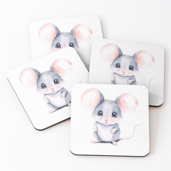 Item preview, Cute Watercolor Mouse, Watercolor Mouse Delight designed and sold by Victoria Riabov.