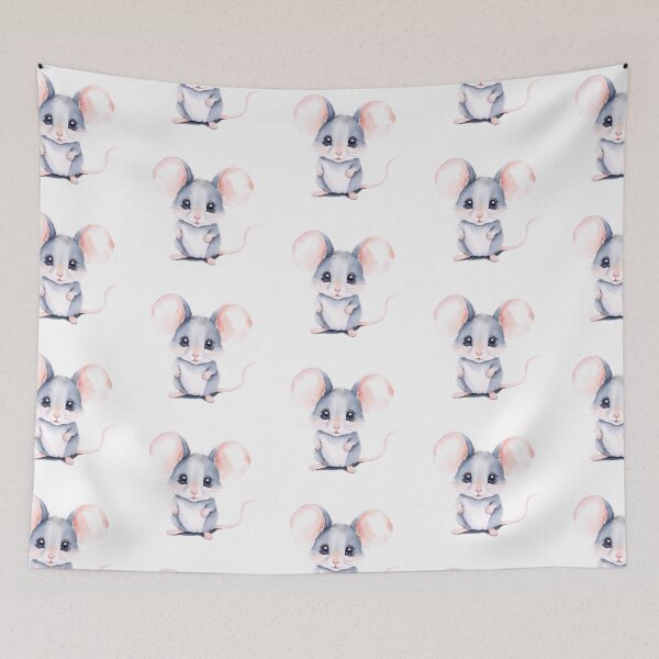 Item preview, Cute Watercolor Mouse, Watercolor Mouse Delight designed and sold by Victoria Riabov.