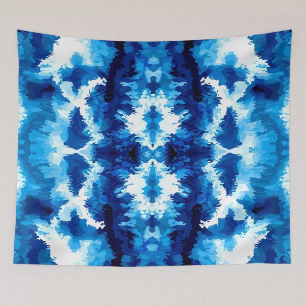 Item preview, Vertical Blue Tie Dye Design designed and sold by Artbyminga.