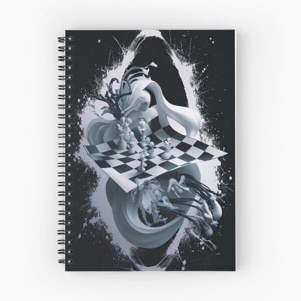Item preview, The Cool Elegant, Detailed Chessboard with its Figures, Adorned with Striking Black-and-white Markings Sticker designed and sold by DIUMERI.