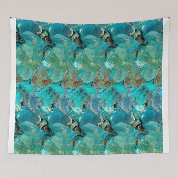 Item preview, 'Serenity' Turquoise Sagittarius Crystal Birthstone Seamless Pattern designed and sold by Venus-in-Virgo.
