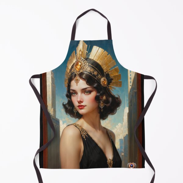 Item preview, An Elegant Young Lady Of The Art Deco Era Alluring AI Concept Art by Xzendor7 designed and sold by Xzendor7 Digital Art Creations.