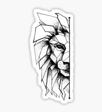 Geometric Lion Sticker