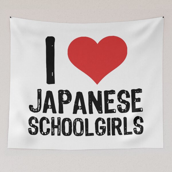 Item preview, I Love Japanese Schoolgirls designed and sold by The "I Love Everything" Shop.
