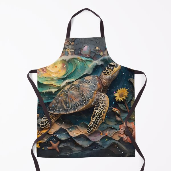 Item preview, 3D Sea Turtle Sunflower Ocean Vibes designed and sold by jendrip.