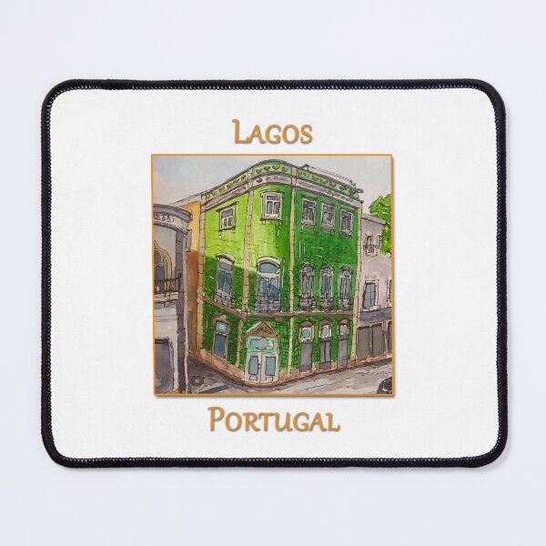 Item preview, Cute green tiled building in Lagos Portugal designed and sold by welshdesigns.