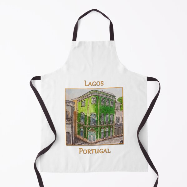 Item preview, Cute green tiled building in Lagos Portugal designed and sold by welshdesigns.