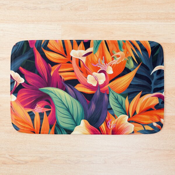 Item preview, Vibrant Orange Tropical Flower Print  designed and sold by KT1981.