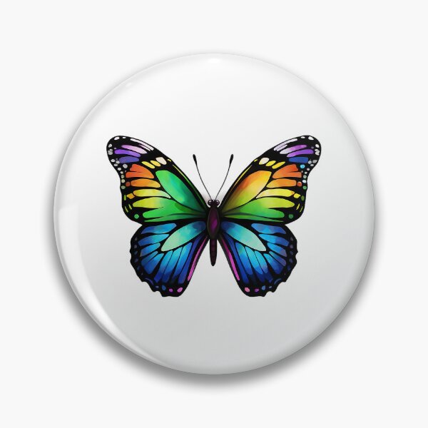 Item preview, multicolor butterfly designed and sold by eriktartufo.